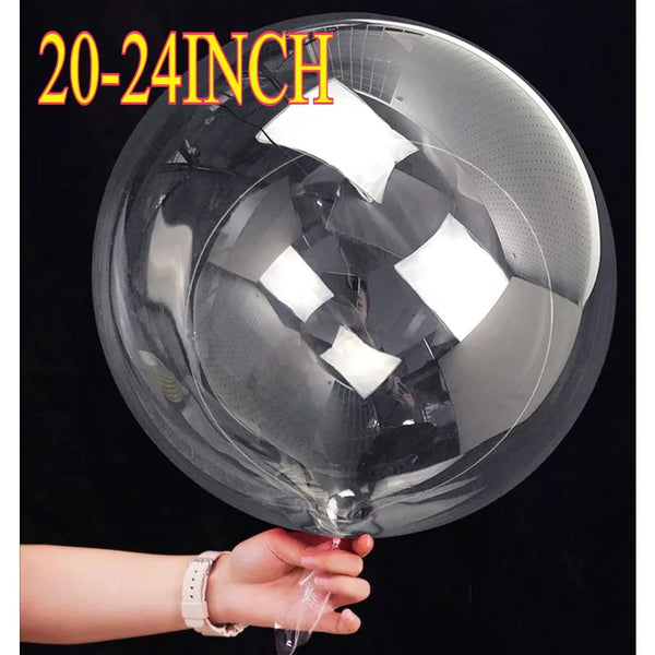 KidsFam clear bubble balloons in 20-inch and 24-inch sizes - image 1