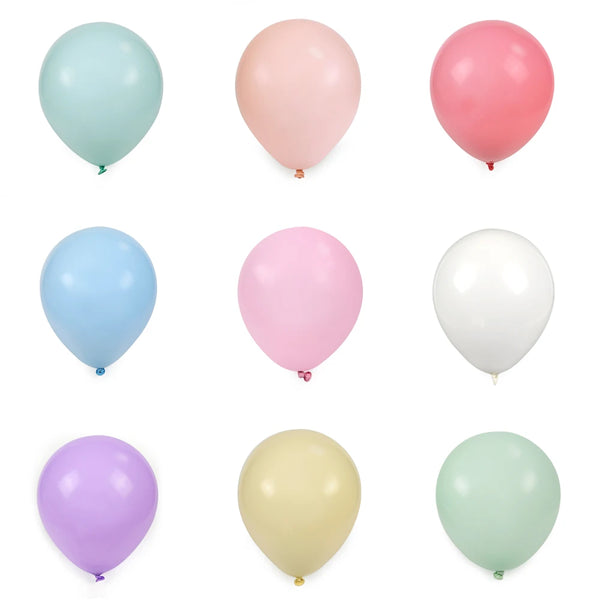 KidsFam Macaron Pastel Latex Balloons – 10, 30 or 50 Pack