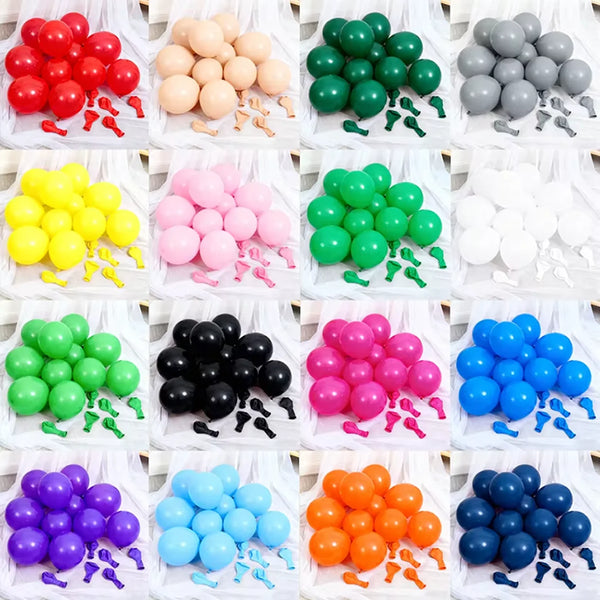 KidsFam Classic Latex Balloons – 10, 50 or 100 Pack