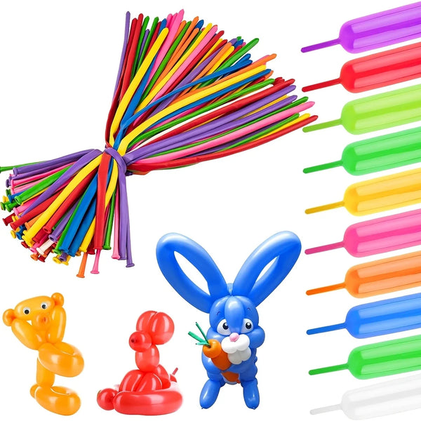 KidsFam Multicolor Twisting Balloons – 25, 45 or 65 Pack