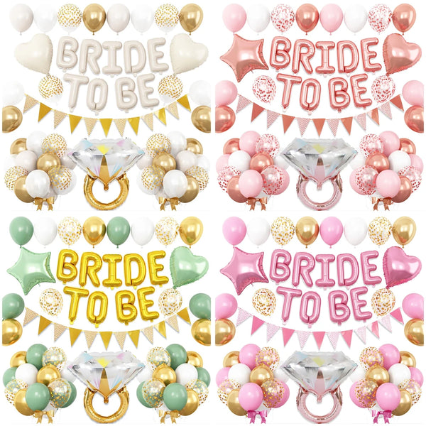 KidsFam Bride-to-Be Balloon Decoration Kit – 5 Color Themes