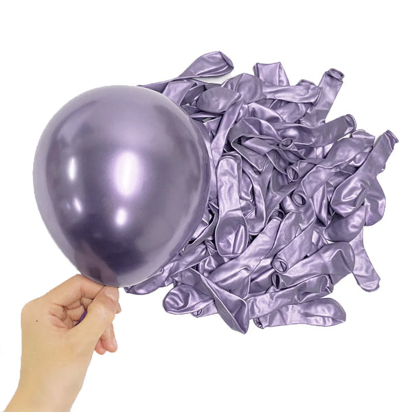 KidsFam Metallic Chrome Balloons – 10, 20 or 30 Pack