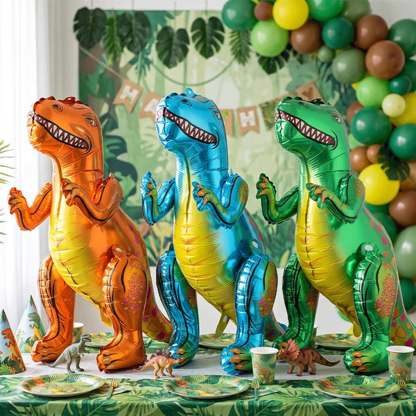 KidsFam 3D Standing Dinosaur Foil Balloons – 12 Designs