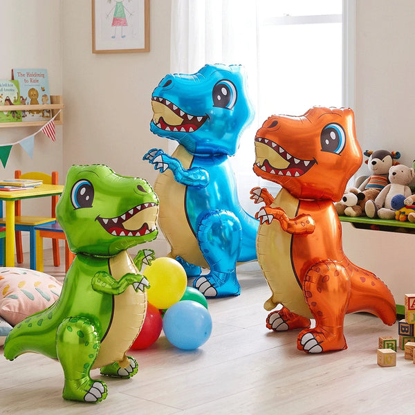 KidsFam 3D Standing Dinosaur Foil Balloons – 12 Designs