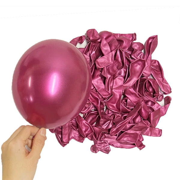 KidsFam Metallic Chrome Balloons – 10, 20 or 30 Pack