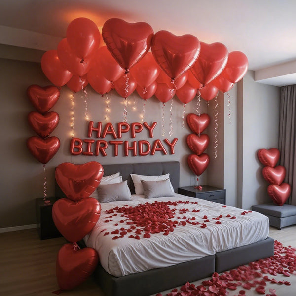 KidsFam Happy Birthday balloon and backdrop decoration kit with multiple package styles