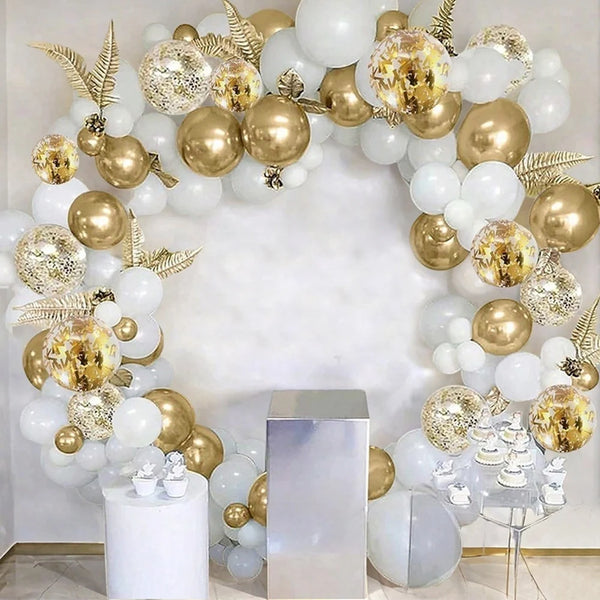 KidsFam 30-Piece Metallic & Confetti Balloon Set – 5 Color Themes