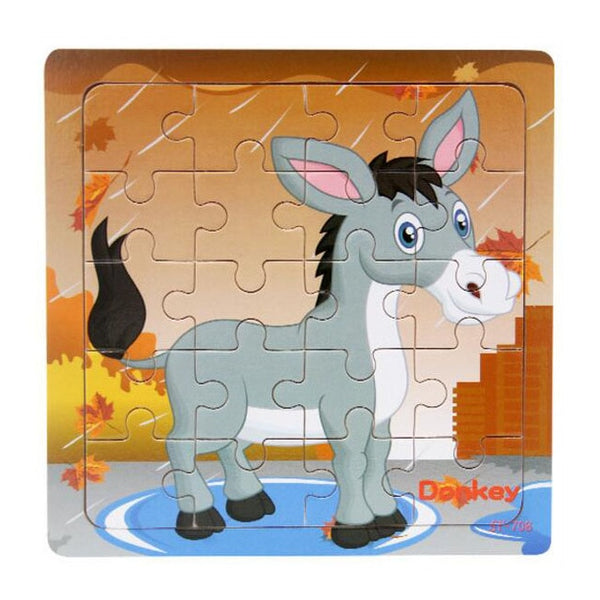 9/20 Slice Wooden Puzzles Toys Set For Kids