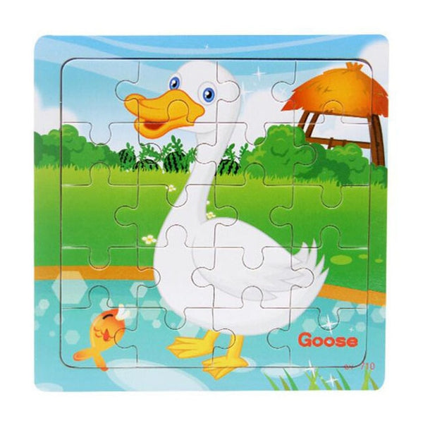 9/20 Slice Wooden Puzzles Toys Set For Kids