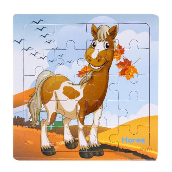 9/20 Slice Wooden Puzzles Toys Set For Kids