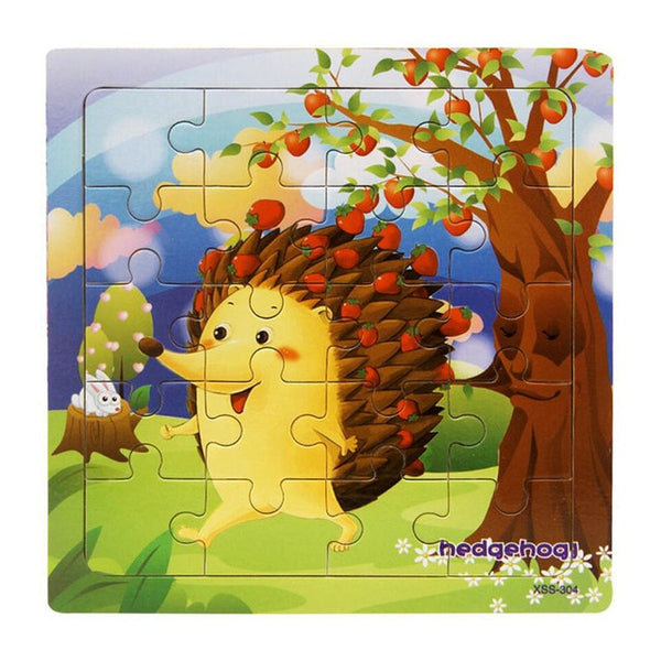 9/20 Slice Wooden Puzzles Toys Set For Kids