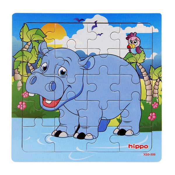 9/20 Slice Wooden Puzzles Toys Set For Kids