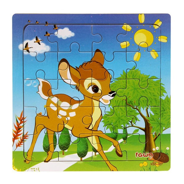 9/20 Slice Wooden Puzzles Toys Set For Kids