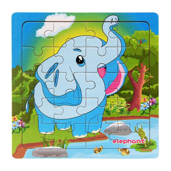 9/20 Slice Wooden Puzzles Toys Set For Kids