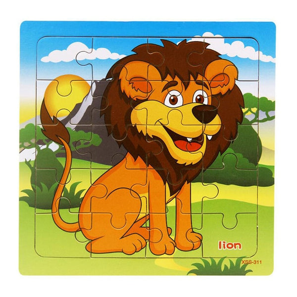 9/20 Slice Wooden Puzzles Toys Set For Kids