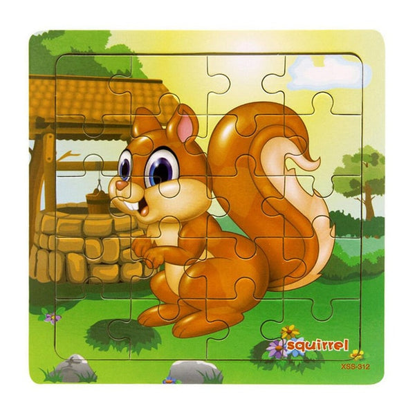 9/20 Slice Wooden Puzzles Toys Set For Kids