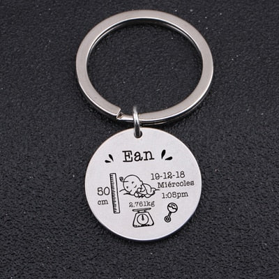 Personalized Baby Keychain