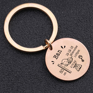 Personalized Baby Keychain