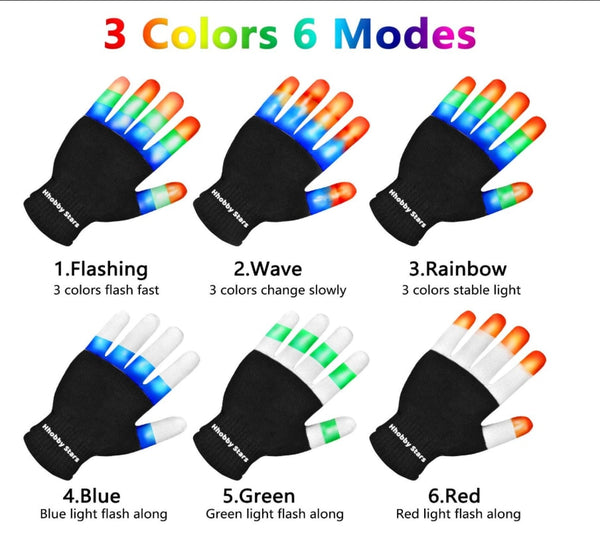 LED Flashing Gloves