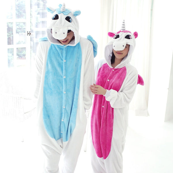 Kigurumi Unicorn Pajamas Sets For Kids & Adults