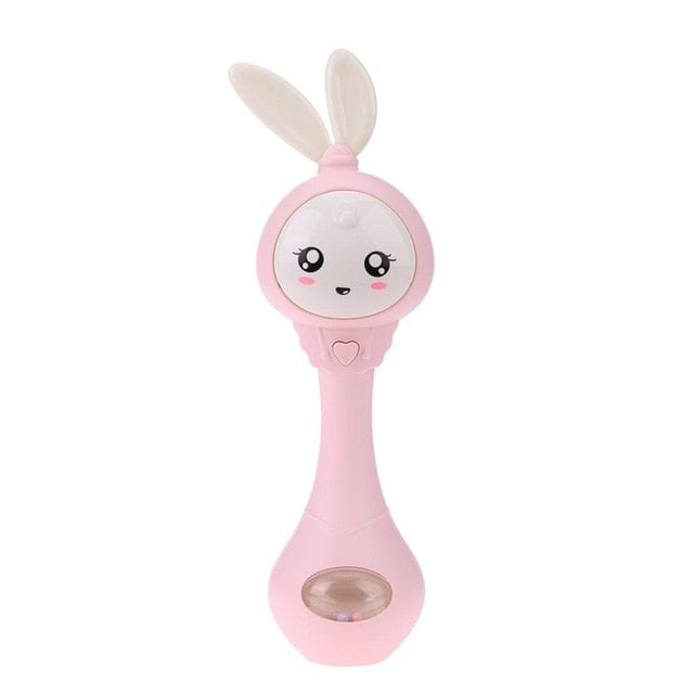 Musical Flashing  Rabbit Hand Bells For Infants