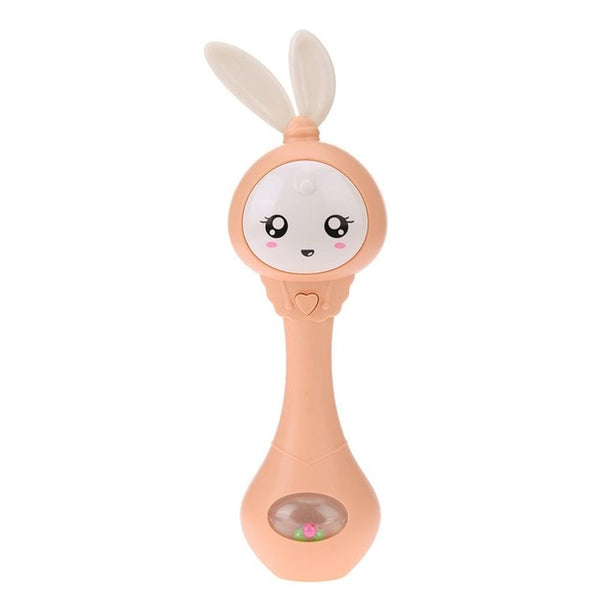 Musical Flashing  Rabbit Hand Bells For Infants