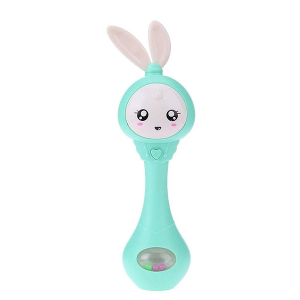 Musical Flashing  Rabbit Hand Bells For Infants