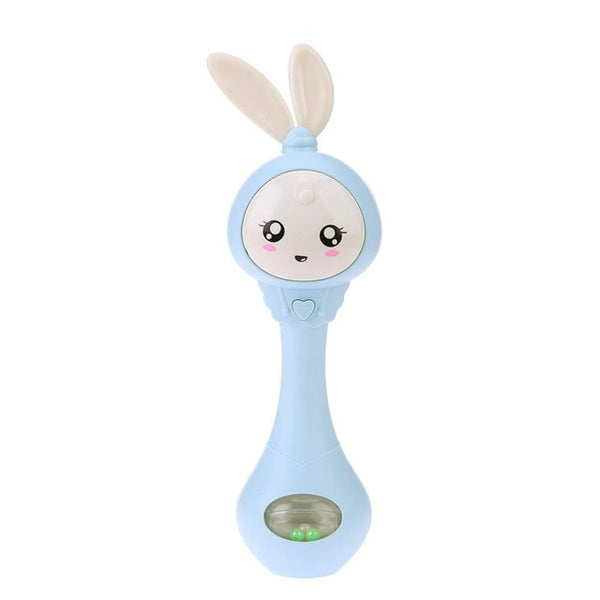 Musical Flashing  Rabbit Hand Bells For Infants