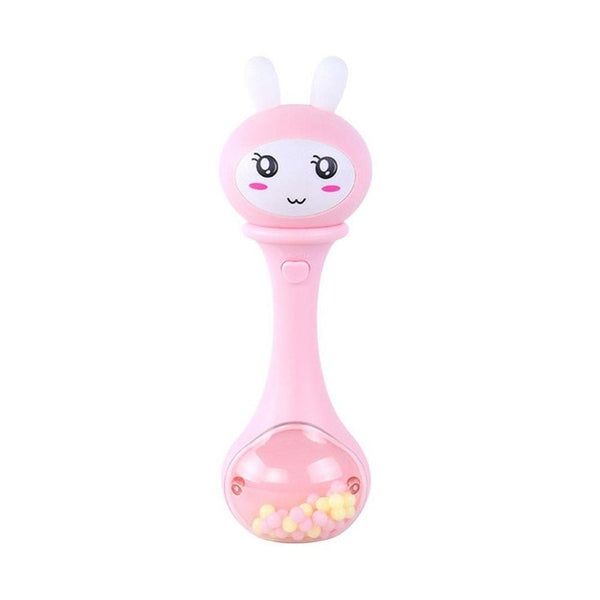 Musical Flashing  Rabbit Hand Bells For Infants