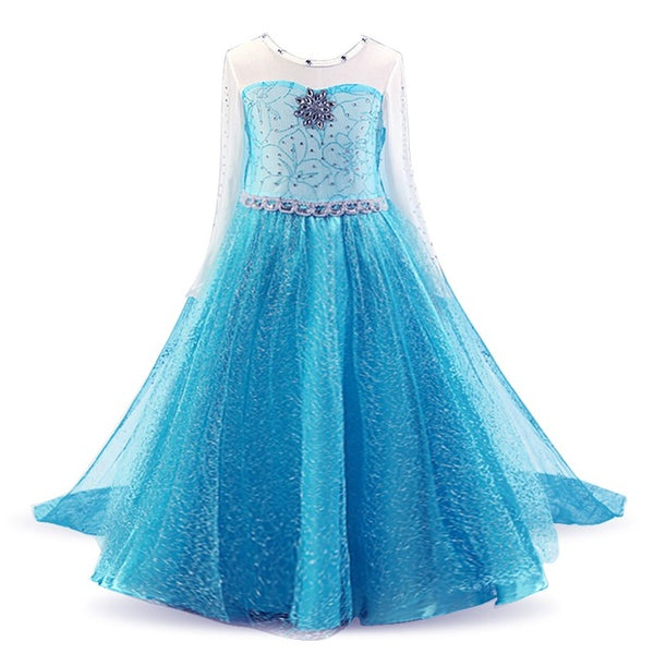 Anna Elsa Fancy Princess Dress For Baby Girls