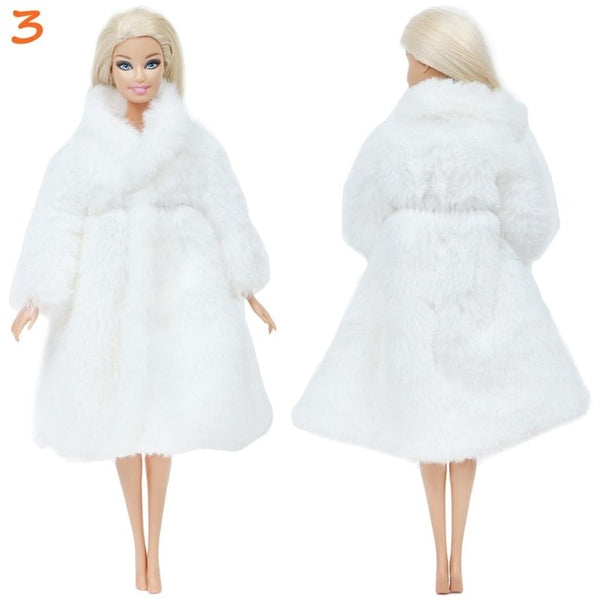 Barbie Doll Beautiful Winter Fur Coat