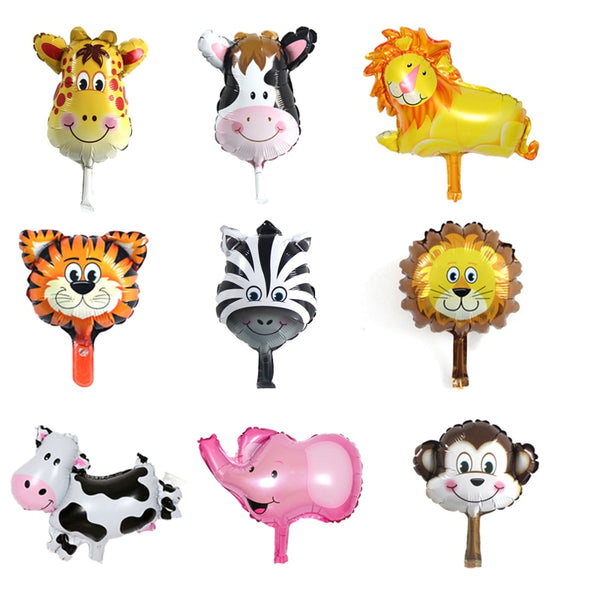 Kids Birthday Party Large 18inch Animal Head Foil Balloons