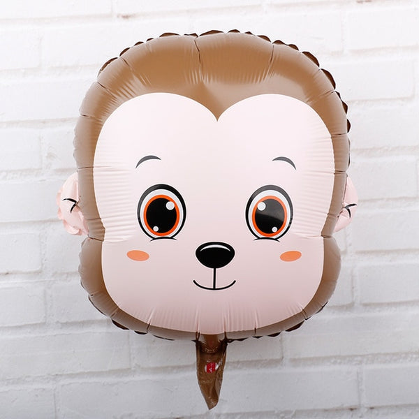 Kids Birthday Party Large 18inch Animal Head Foil Balloons