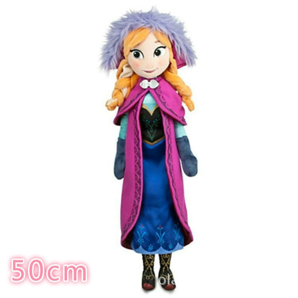 Frozen Inspired Anna Elsa Dolls Plush Stuffed Toys (Large Size - 19inches)