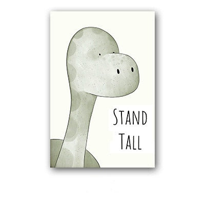 Be Brave Be Strong Stand Tall Children's Room Cute Canvas Painting (Medium)