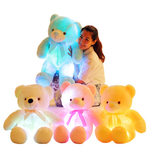 Luminous Light Up LED Colorful Glowing Teddy Bear (Large Size - 30/50/80cm)