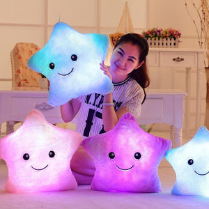 LED Glowing Colorful Stars Plush Toy