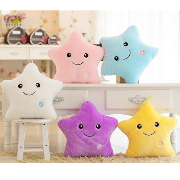 LED Glowing Colorful Stars Plush Toy