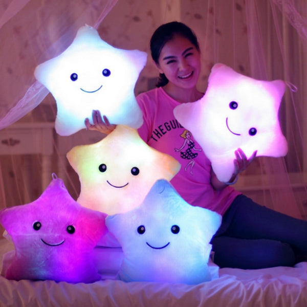 LED Glowing Colorful Stars Plush Toy