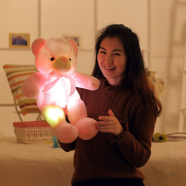 Luminous Light Up LED Colorful Glowing Teddy Bear (Large Size - 30/50/80cm)