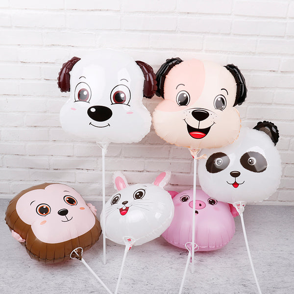 Kids Birthday Party Large 18inch Animal Head Foil Balloons