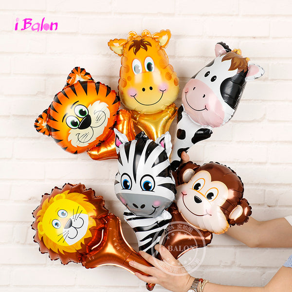 Kids Birthday Party Large 18inch Animal Head Foil Balloons