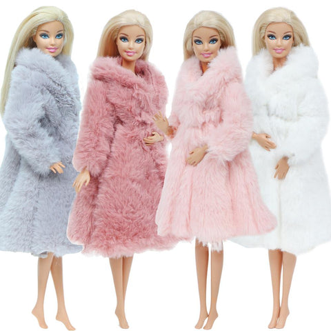 Barbie Doll Beautiful Winter Fur Coat