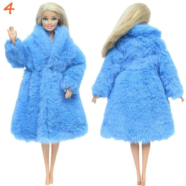 Barbie Doll Beautiful Winter Fur Coat