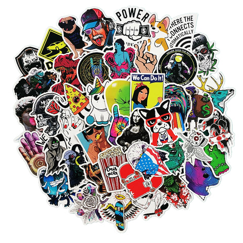 50Pcs Classic Fashion Graffiti Stickers