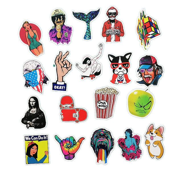 50Pcs Classic Fashion Graffiti Stickers