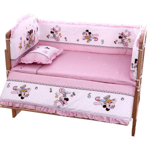 5Pcs Beautiful Baby Crib Bumper Bedding Set