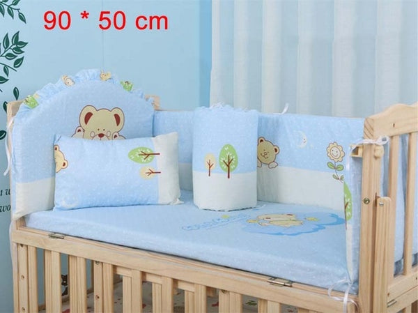 5Pcs Beautiful Baby Crib Bumper Bedding Set