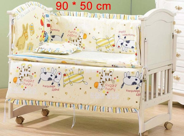 5Pcs Beautiful Baby Crib Bumper Bedding Set