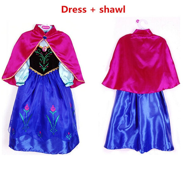 Girls Elsa Dress New Snow Queen Costumes For Kids